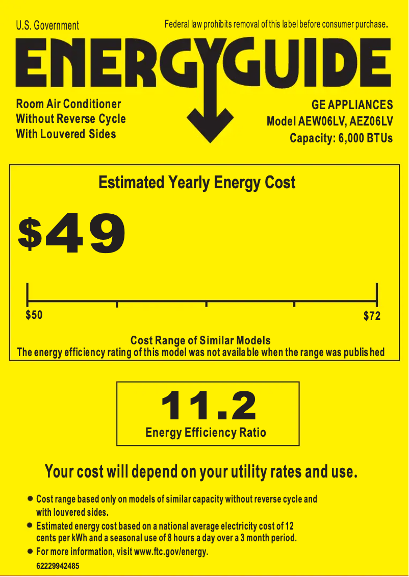 Image de la première page du manuel de l'appareil AEW06LV