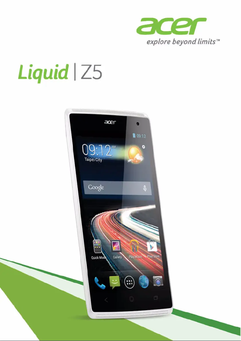 Página 1 del manual Manual de usuario Acer Liquid Z5