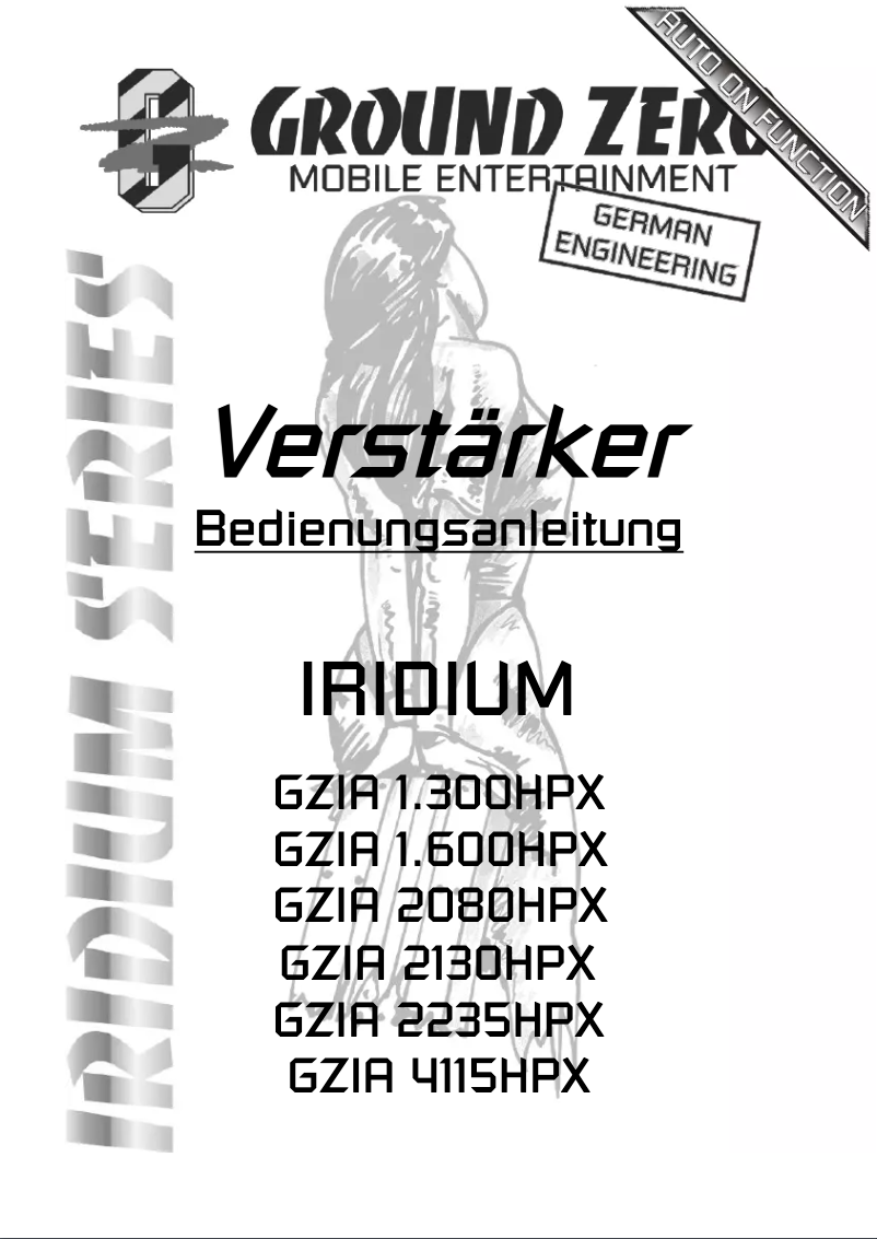 Página 1 del manual Manual de usuario Ground Zero GZIA 1.300HPX