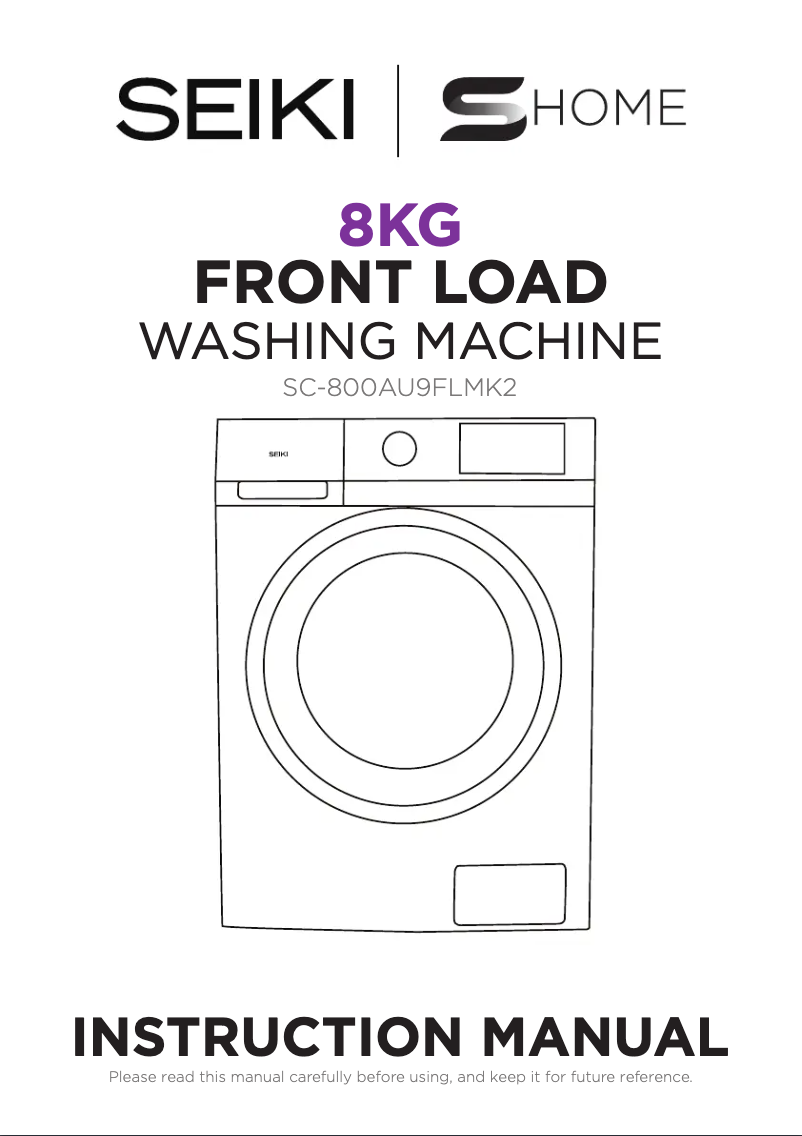 Page 1 de la notice Manuel utilisateur Seiki SC-800AU9FLMK2