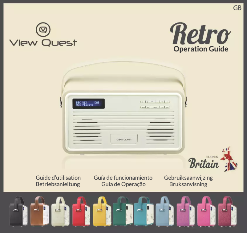 Image de la première page du manuel de l'appareil Retro