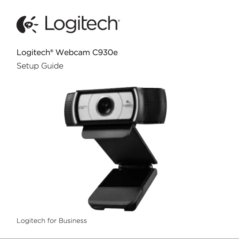 Page n°1 - Manuel utilisateur Logitech C930e
