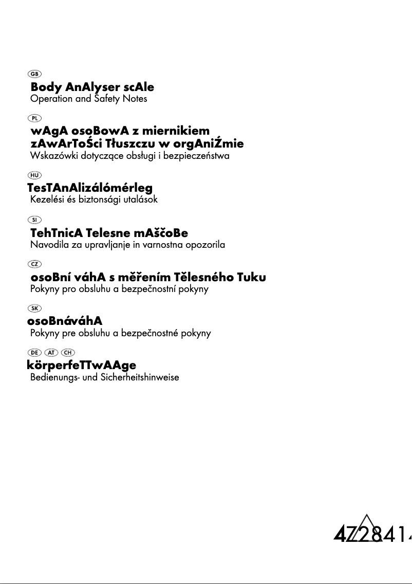 Image de la première page du manuel de l'appareil Z28414