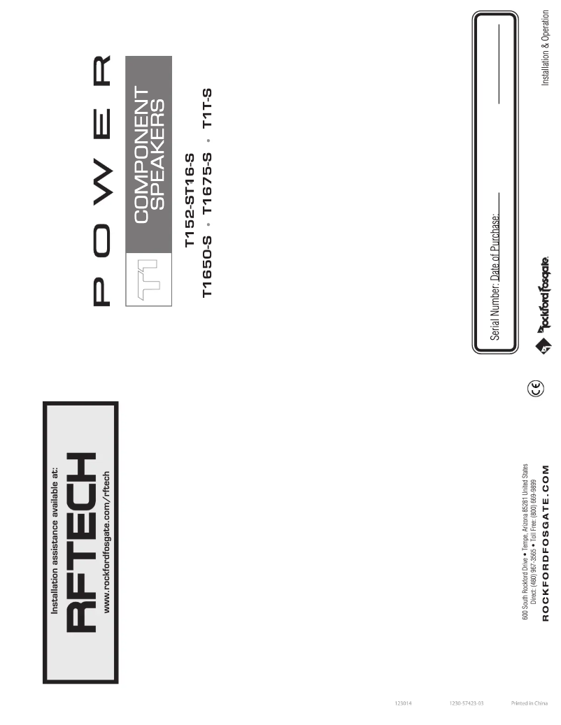 Image de la première page du manuel de l'appareil Power T1650-S