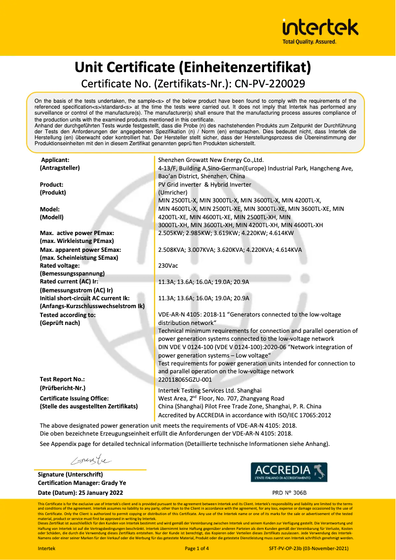 Image de la première page du manuel de l'appareil MIN 3000TL-X