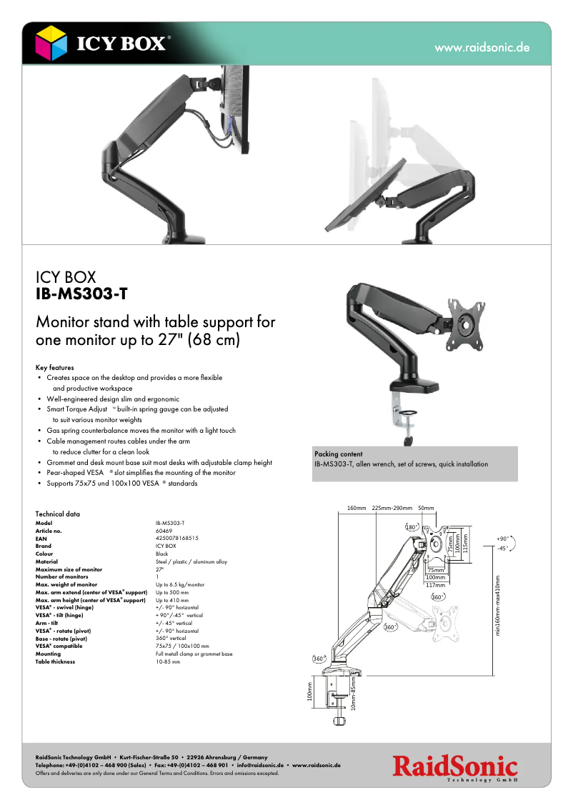 Image de la première page du manuel de l'appareil IB-MS303-T