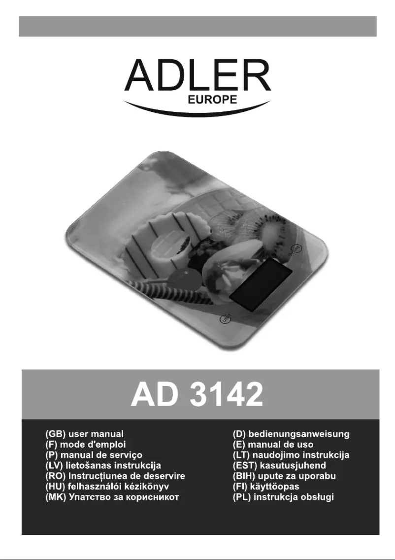 Page n°1 - Manuel utilisateur Adler AD 3142