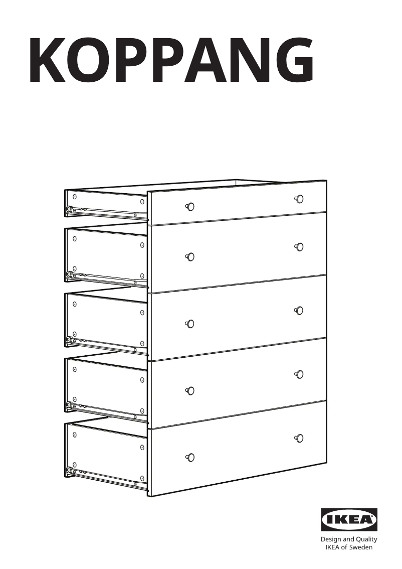 Page 1 de la notice Manuel utilisateur Ikea KOPPANG 205.460.85