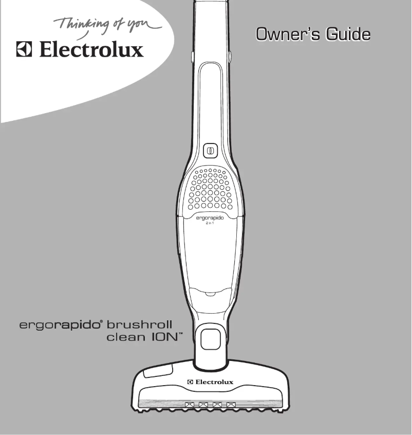 Page n°1 - Manuel utilisateur Electrolux Ergorapido Brushroll Clean EL1063A