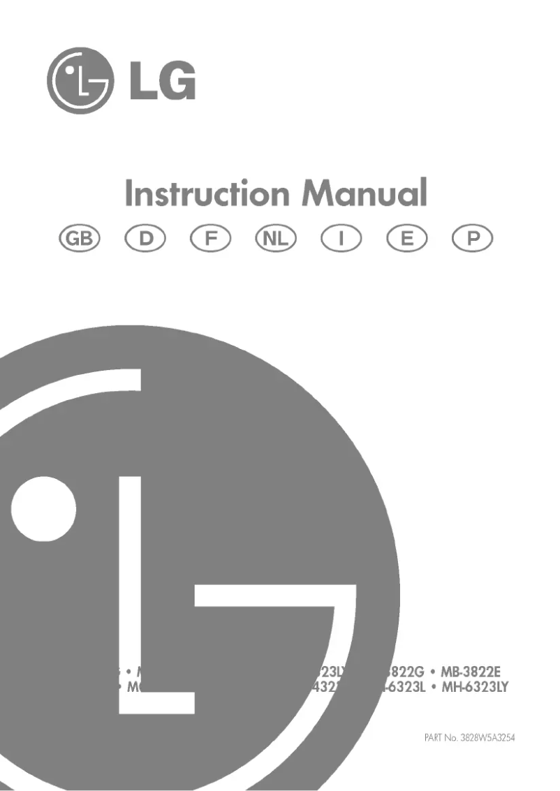 Page n°1 - Manuel utilisateur LG MB-4323L