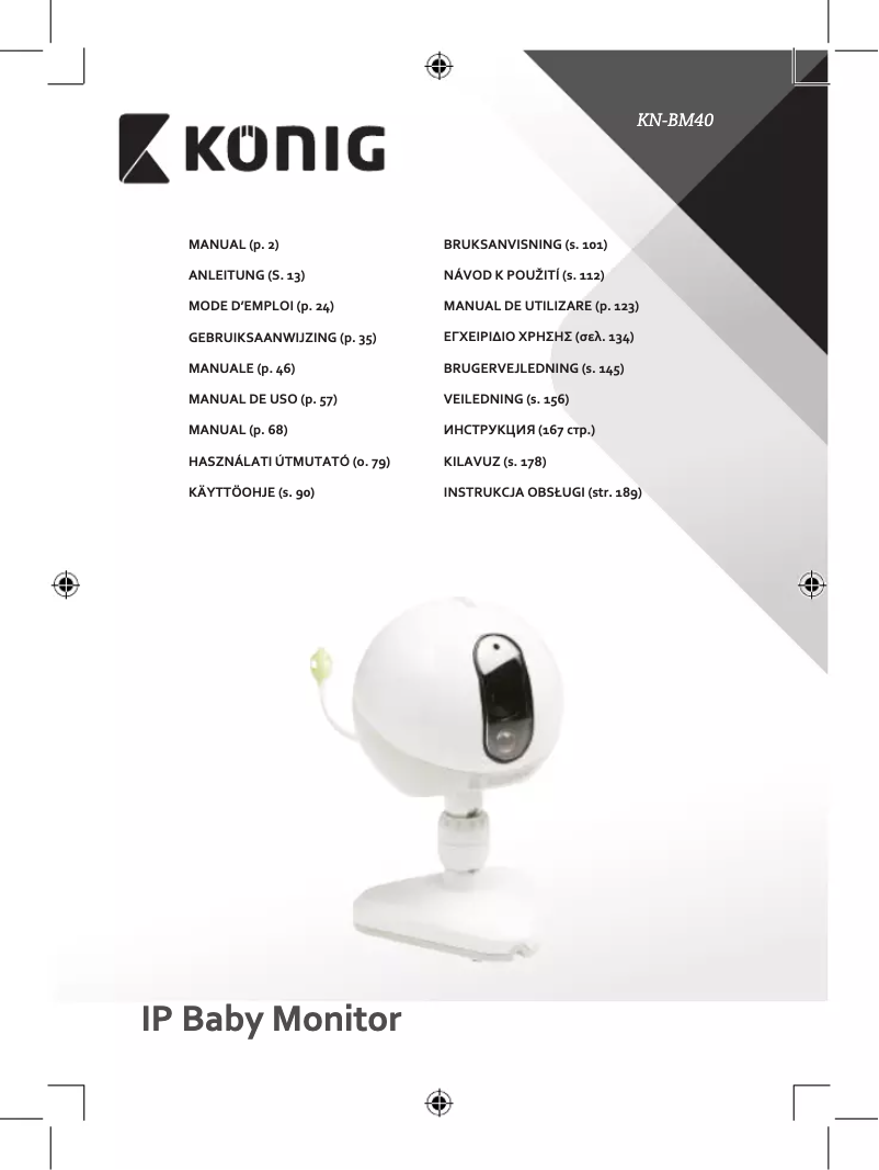 Page 1 de la notice Manuel utilisateur Konig KN-BM40