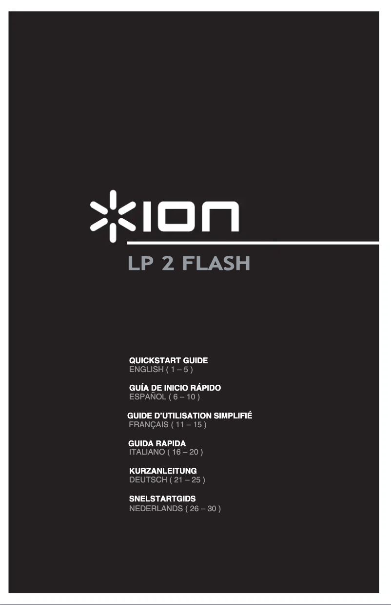 Page n°1 - Manuel utilisateur ION LP 2 Flash