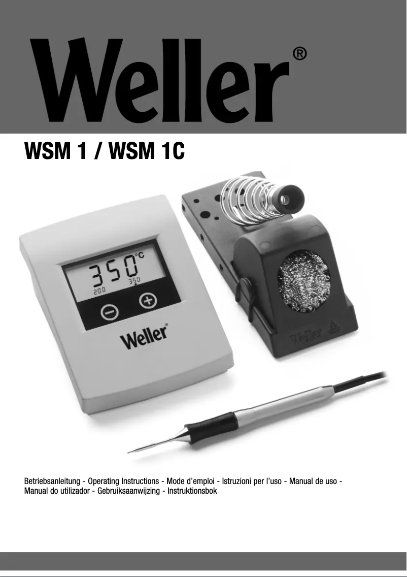 Page 1 de la notice Manuel utilisateur Weller 6966EK