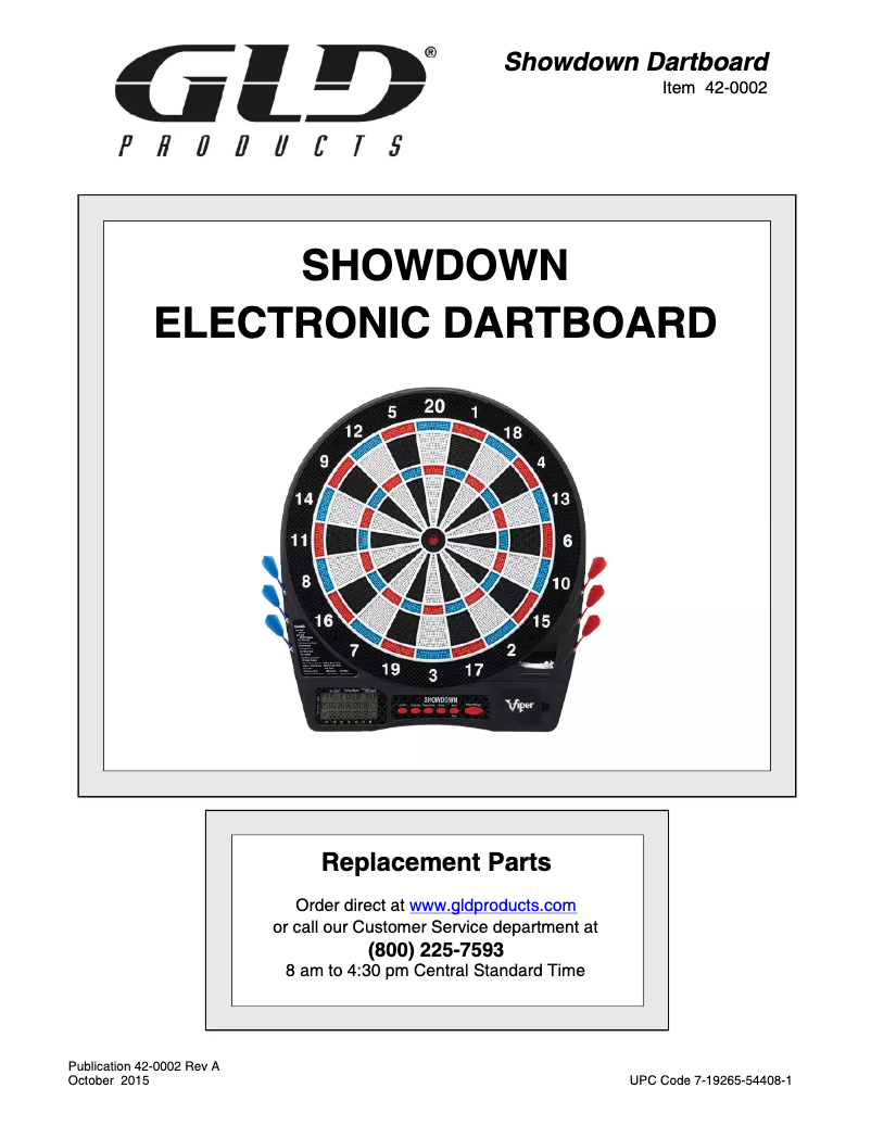 Page 1 de la notice Manuel utilisateur Viper Showdown 42-0002