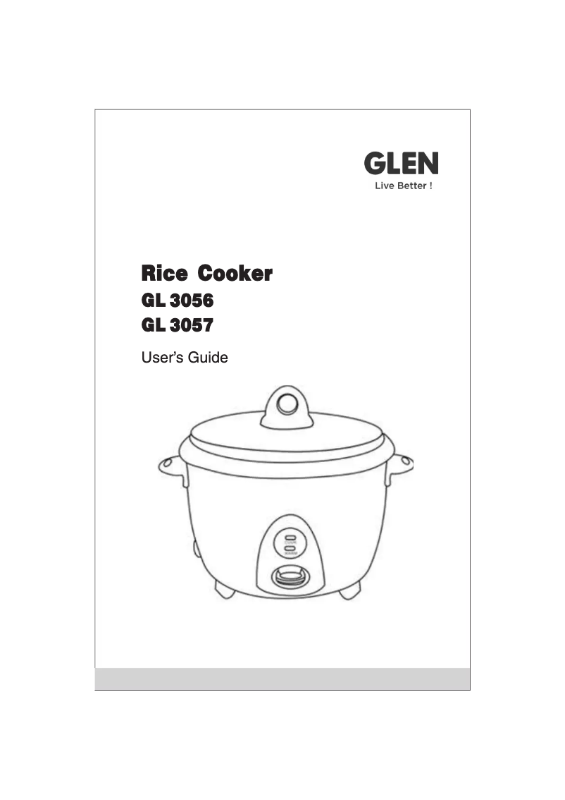 Page 1 de la notice Manuel utilisateur Glen GL 3057