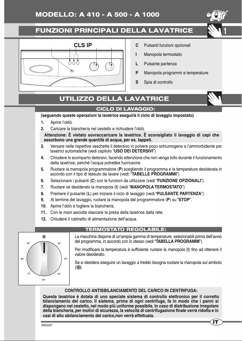 Page 1 de la notice Manuel utilisateur Ardo A410