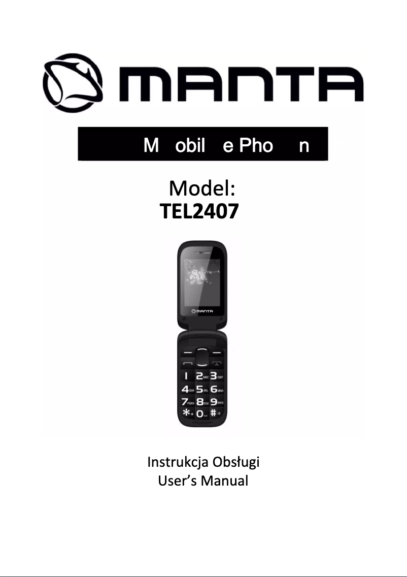 Page 1 de la notice Manuel utilisateur Manta TEL2407