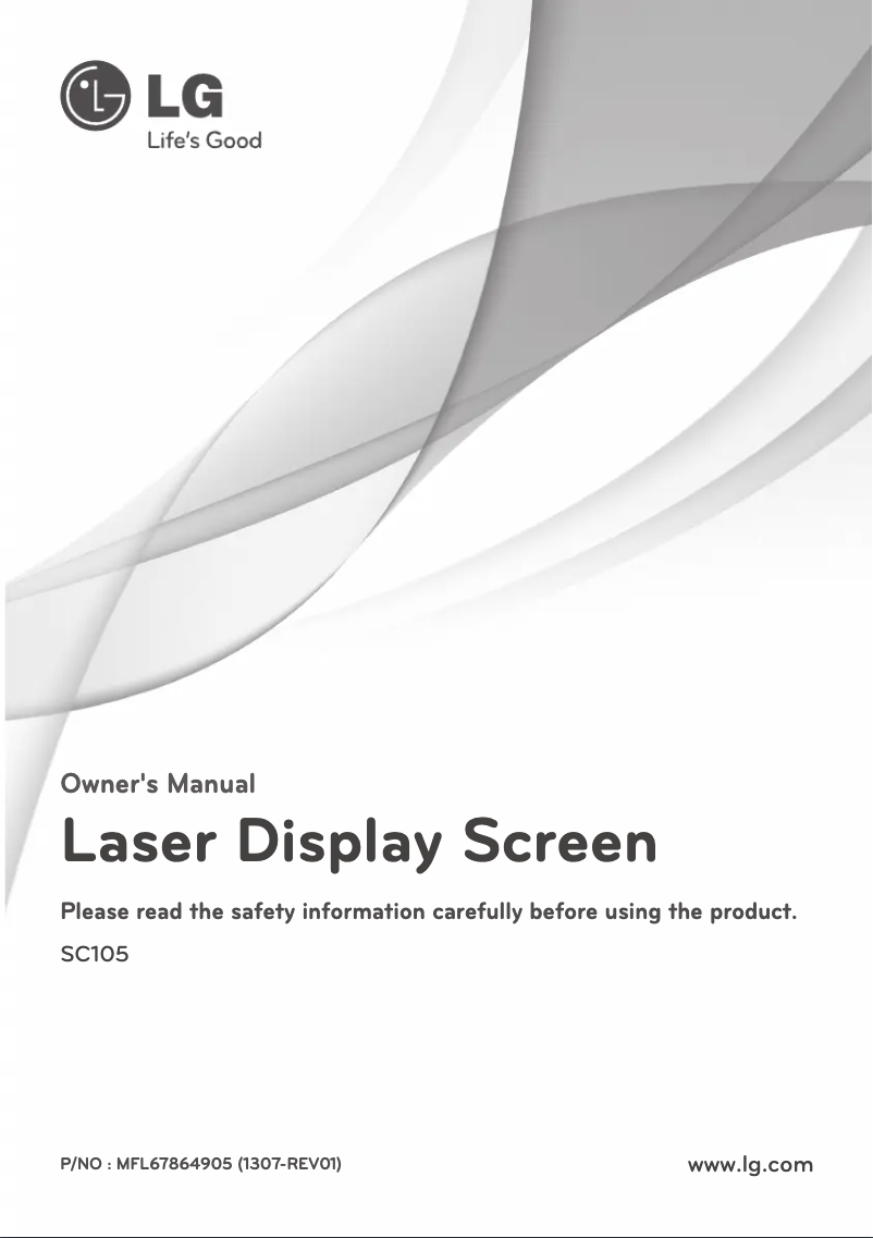 Page 1 de la notice Manuel utilisateur LG SC105