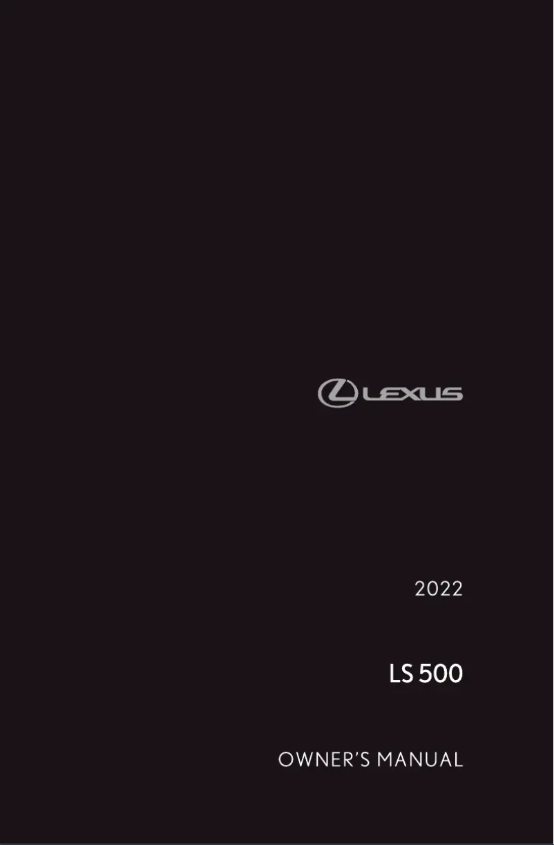 Image de la première page du manuel de l'appareil LS 500 (2022)