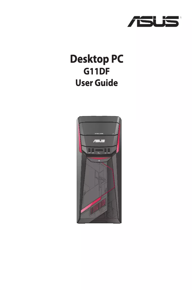 Page 1 de la notice Manuel utilisateur Asus G11DF