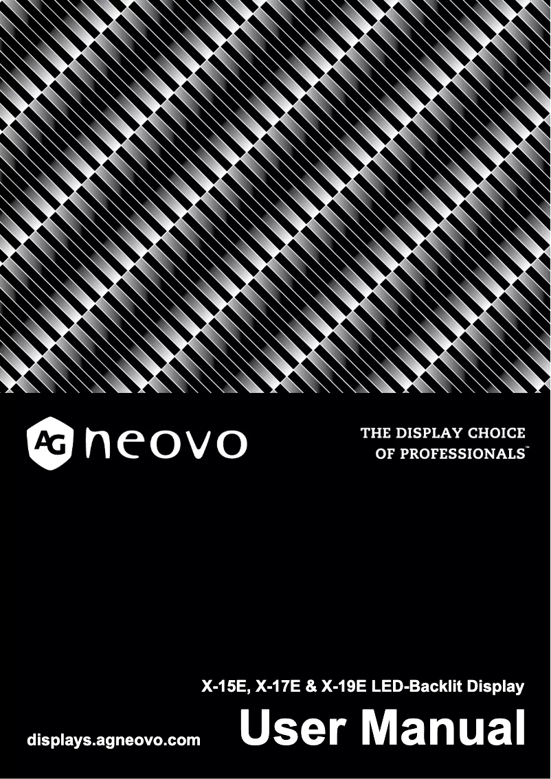 Image de la première page du manuel de l'appareil X-15EW