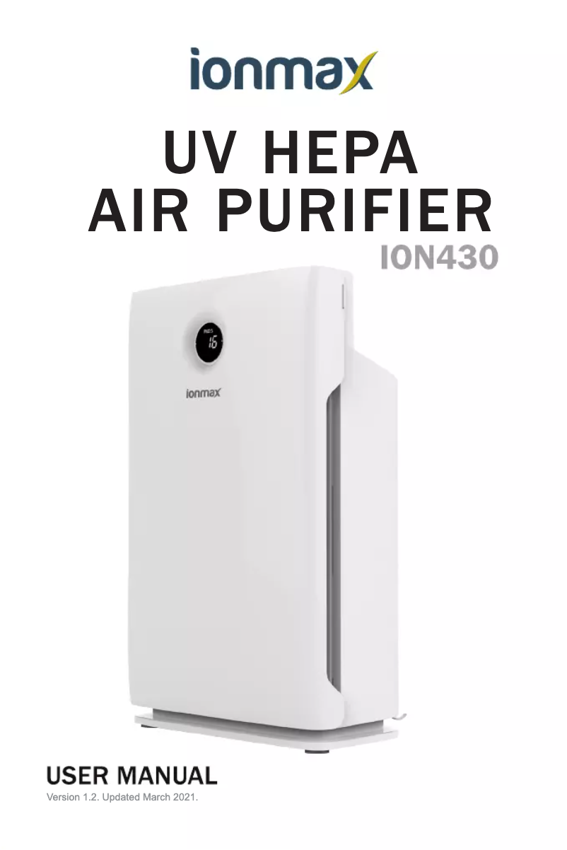 Page n°1 - Manuel utilisateur Ionmax ION430