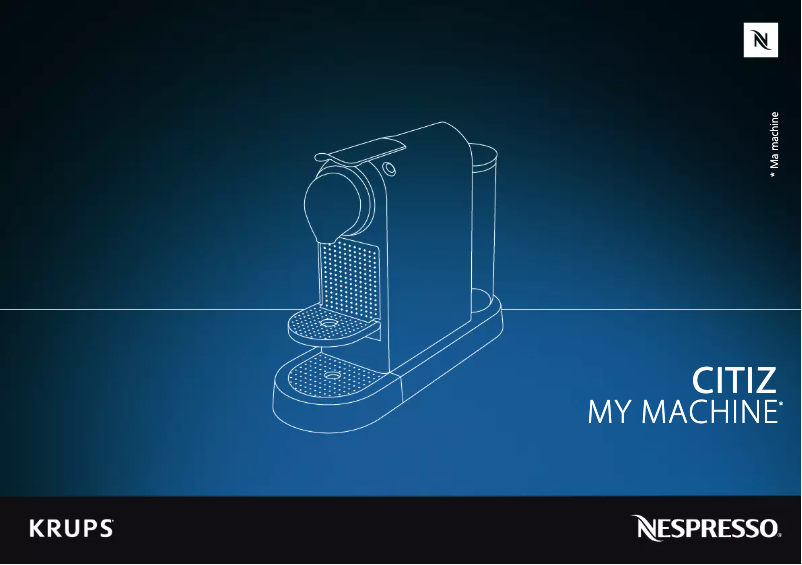 Image de la première page du manuel de l'appareil Nespresso Citiz YY4118