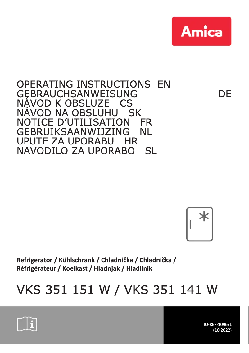 Page 1 of the manual User Manual Amica VKS 351 151 W