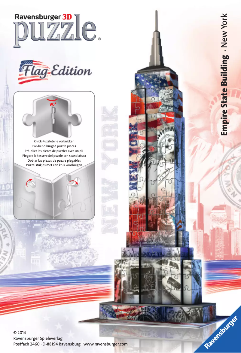Page n°1 - Manuel utilisateur Ravensburger Empire State Building Flag Edition