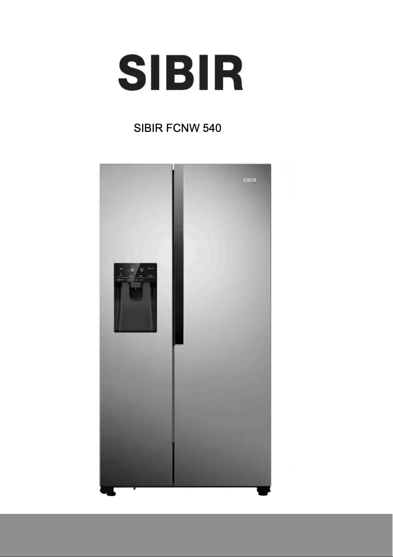 Page 1 de la notice Manuel utilisateur SIBIR FCNW 550