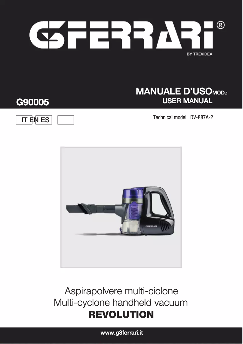 Page n°1 - Manuel utilisateur G3 Ferrari Revolution G90005