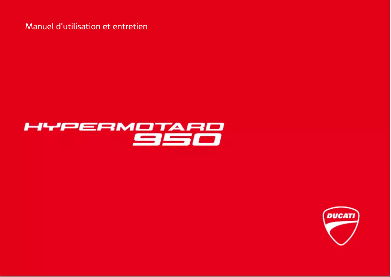 Page 1 de la notice Manuel utilisateur Ducati Hypermotard 950 (2019)