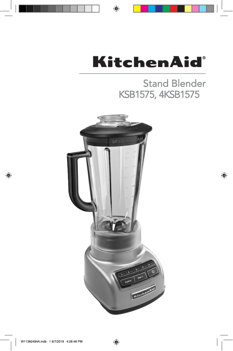Página 1 del manual Manual de usuario KitchenAid KSB1575FG
