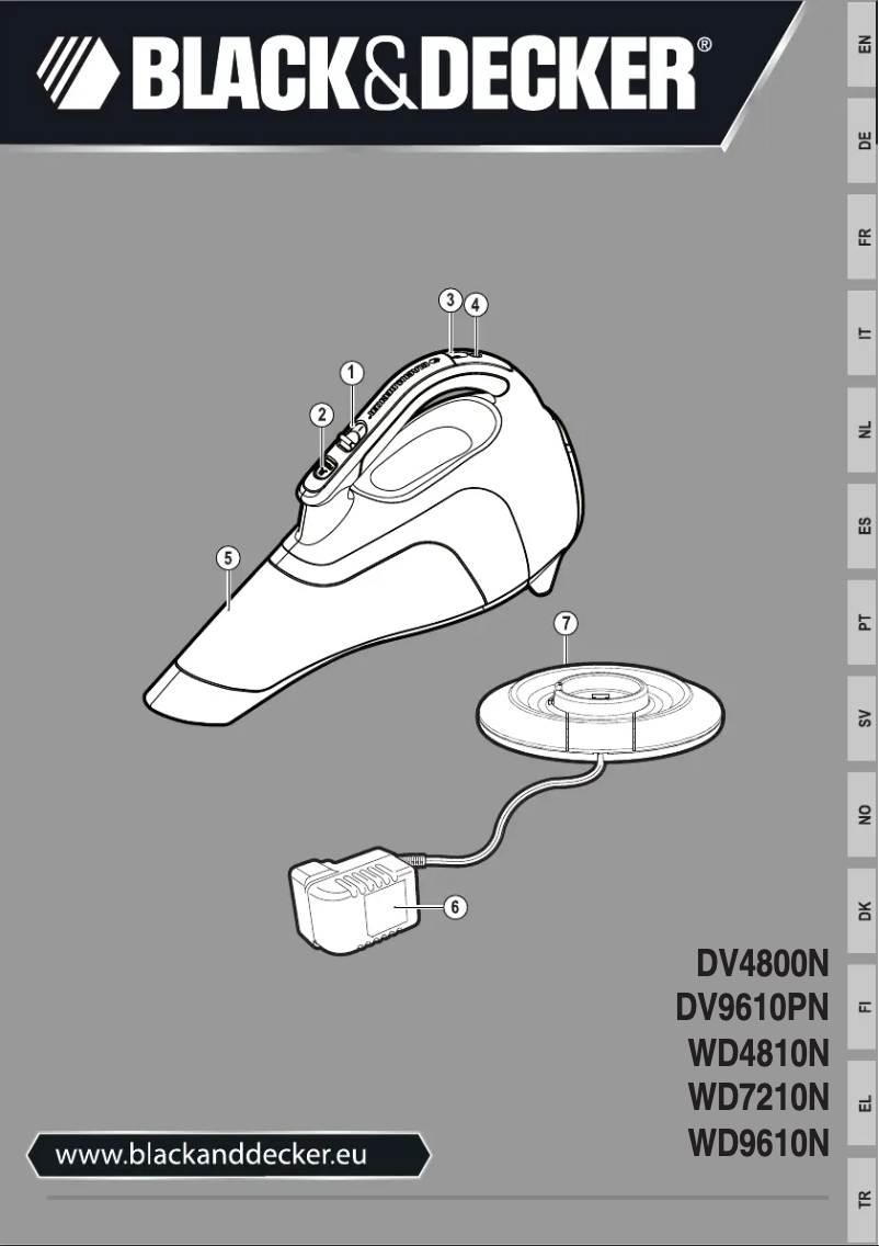 Image de la première page du manuel de l'appareil Dustbuster DV9610PN