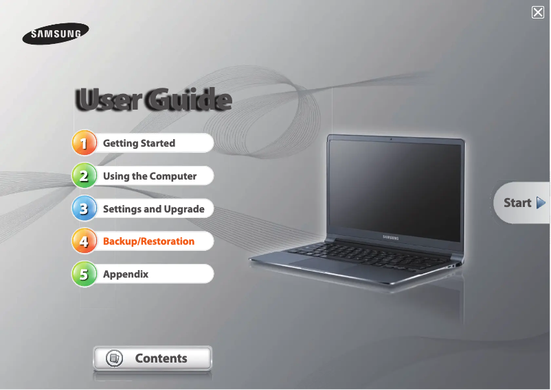 Page 1 de la notice Manuel utilisateur Samsung ATIV NP900X4D-K01HK