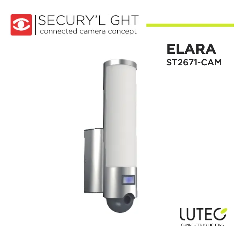 Page n°1 - Manuel utilisateur Lutec Elara ST2671-CAM