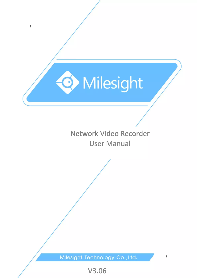 Page 1 de la notice Manuel utilisateur Milesight MS-N7032UPH