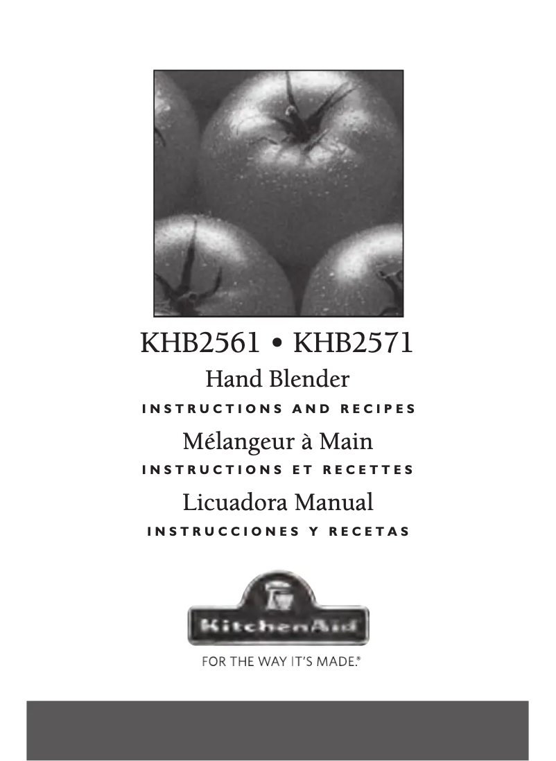 Page n°1 - Manuel utilisateur KitchenAid KHB2561