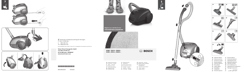 Page n°1 - Manuel utilisateur Bosch BGL2UA113