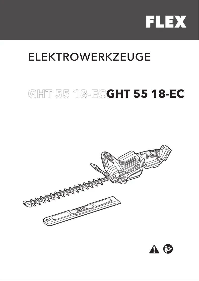Page n°1 - Manuel utilisateur Flex GHT 55 18-EC