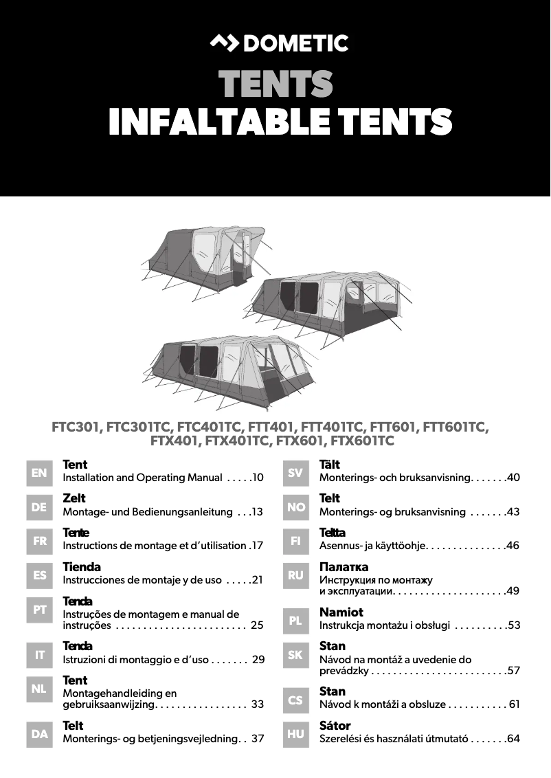 Página 1 del manual Guía de instalación Dometic Rarotonga FTT 401 TC