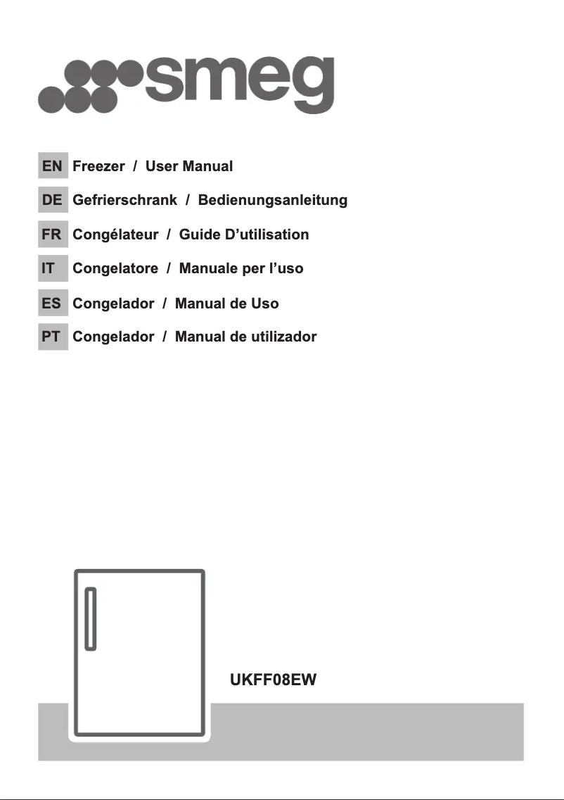 Page 1 de la notice Manuel utilisateur Smeg UKFF08EW