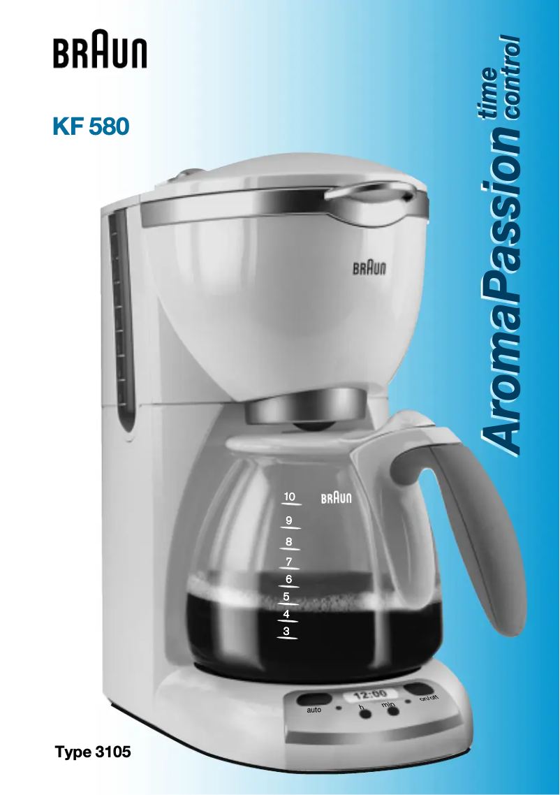 Página 1 del manual Manual de usuario Braun AromaPassion KF 580