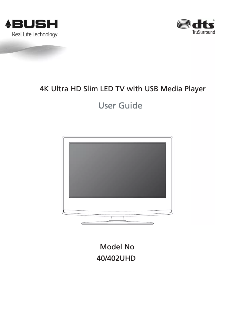 Imagen de la primera página del manual del dispositivo 40/402UHD