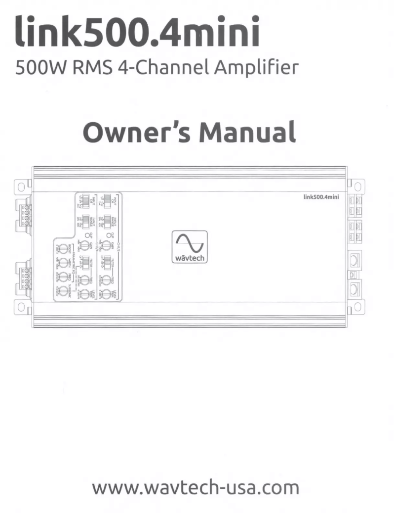 Page 1 de la notice Manuel utilisateur Wāvtech link500.4mini