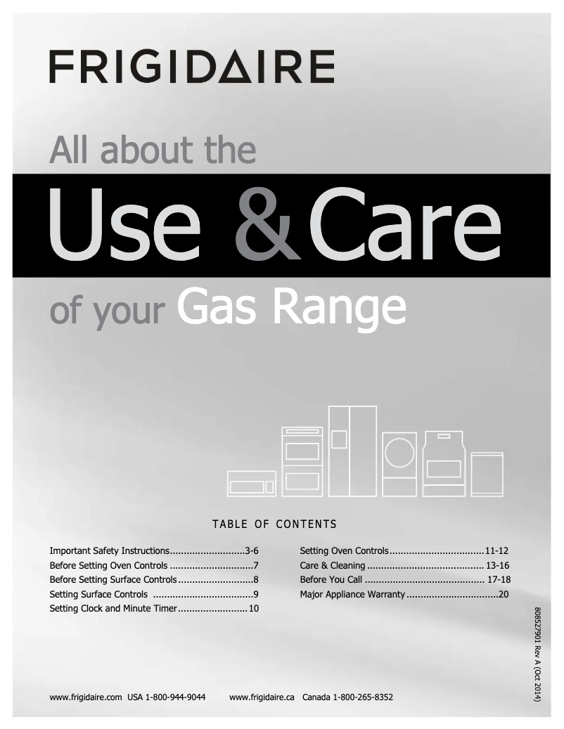 Image de la première page du manuel de l'appareil FFGF3005MW