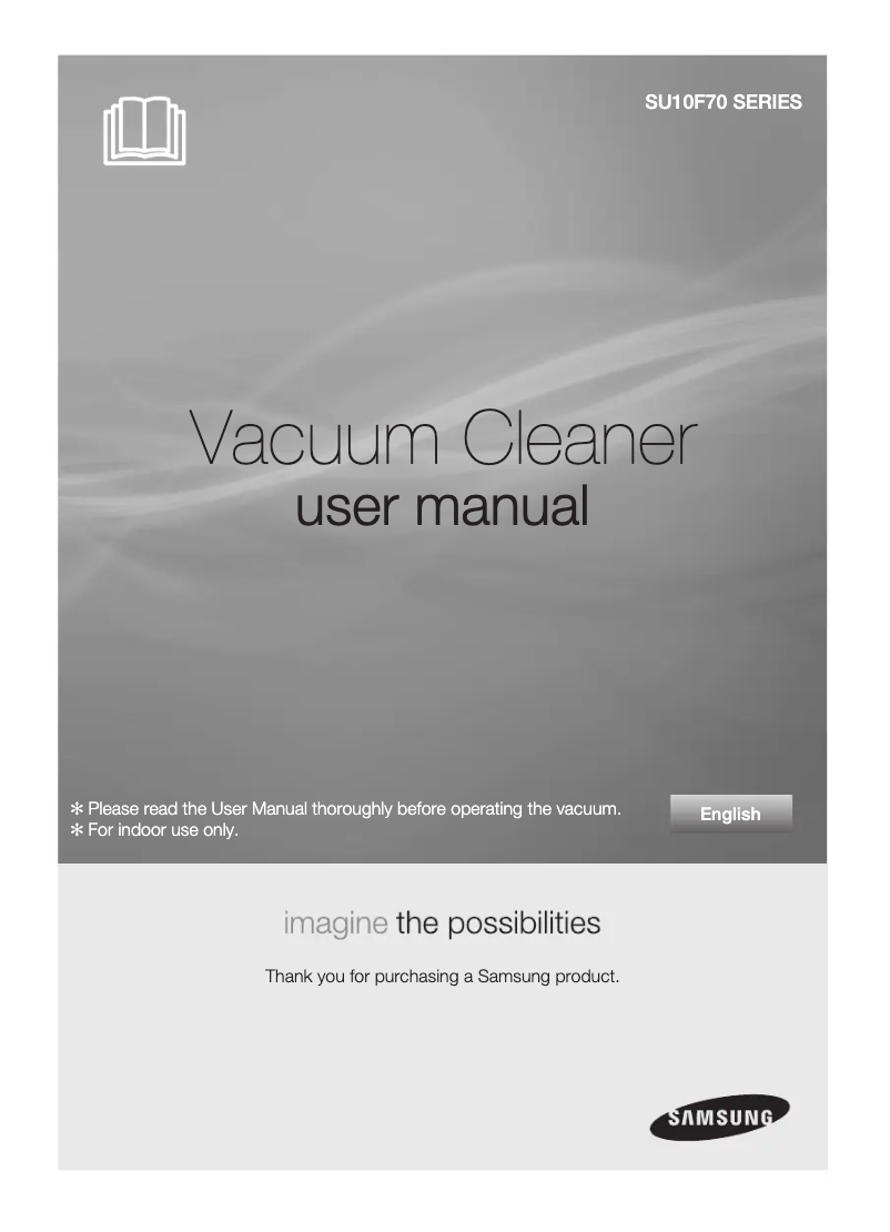 Page 1 de la notice Manuel utilisateur Samsung SU10F70SD