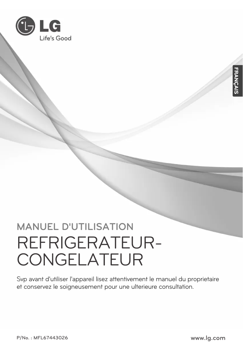 Image de la première page du manuel de l'appareil GR-M782GLHB