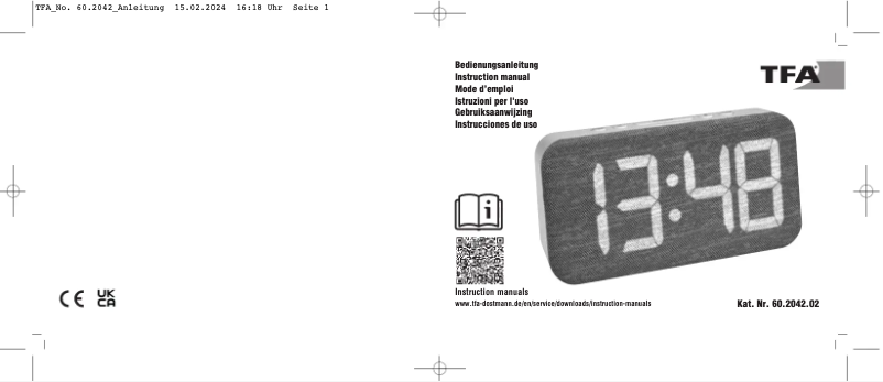 Página 1 del manual Manual de usuario TFA 60.2042.02