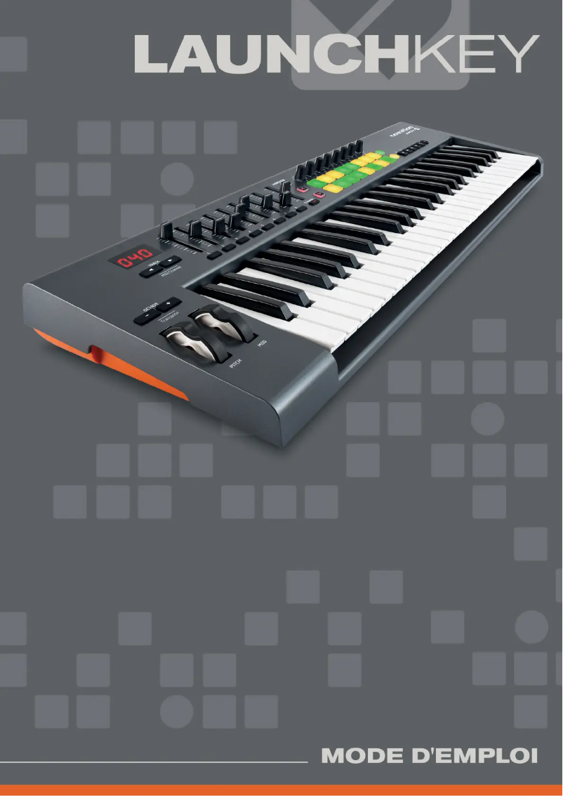Page n°1 - Manuel utilisateur Novation Launchkey 61 MK1